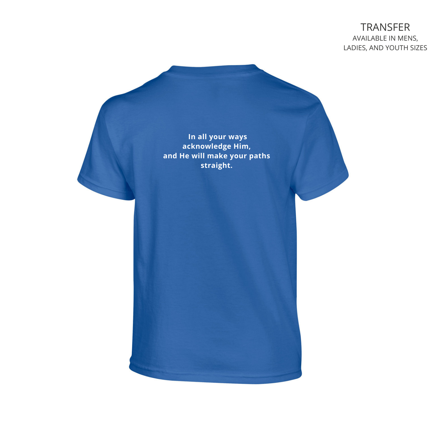 Bible Verse Short Sleeve T-shirt (FRONT & BACK)