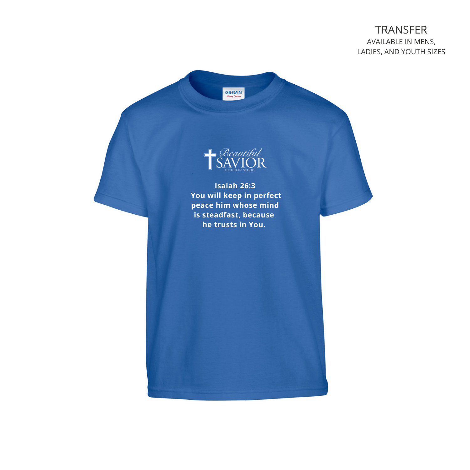 Bible Verse Short Sleeve T-shirt (FRONT ONLY)