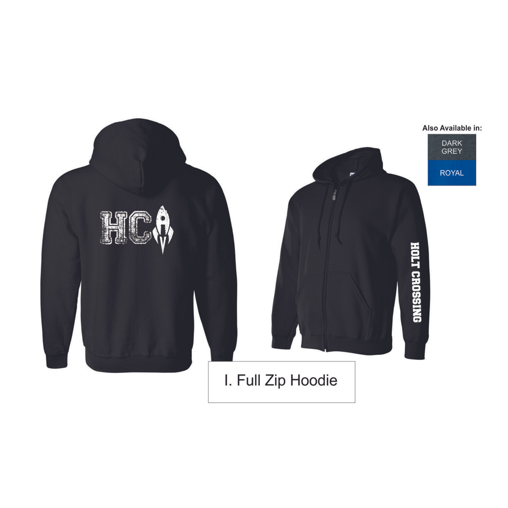 I. Full Zip Hoodie